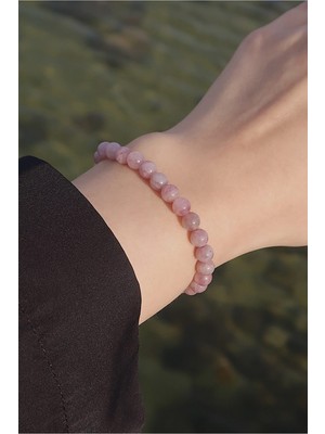 UltraMint Doğal Pembe Kuvars Bileklik, 6 Mm, Şık ve Enerji Dolu Takı