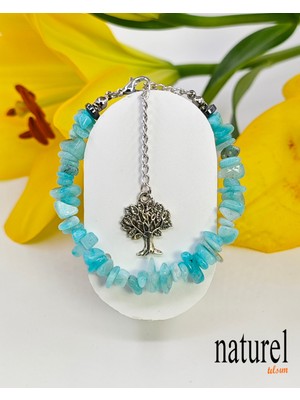 UltraMint Doğal Taş Amazonit Kadın Bileklik, Şık ve Zarif Hediye Seçeneği