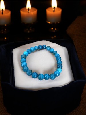 UltraMint Apatit Doğal Taş Unisex Bileklik, Kendini Ifade Edene Özel