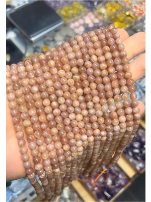 UltraMint 6mm A Kalite Güneş Taşı Doğal Taş Dizi, Şık ve Enerji Dolu Takı