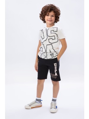 U.S. Polo Assn. Erkek Garson Bermuda Takımı Latte