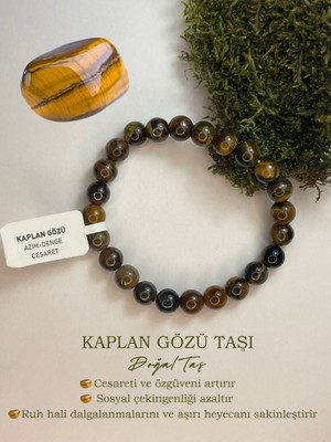 UltraMint Cesur ve Özgüvenli Hissinizi Artıran Kaplan Gözü Bileklik