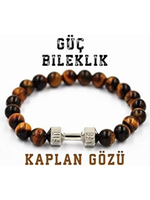 UltraMint Doğal Kaplan Gözü Taş Bileklik, Sağlık ve Spor Tarzı, Şık Takı