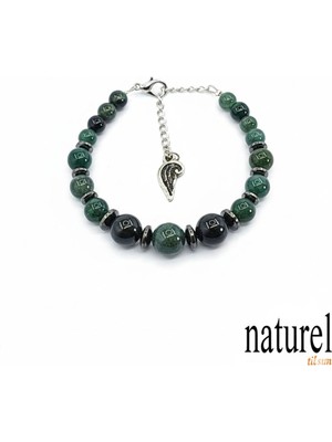 UltraMint Doğal Akik ve Yosunlu Bileklik, Şık ve Enerji Dolu Takı
