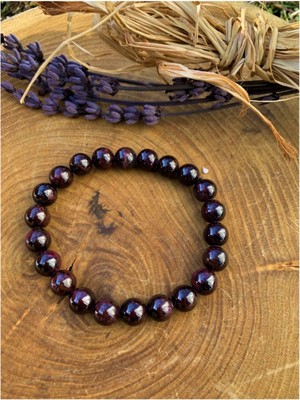 UltraMint Doğal Lal (Garnet) Bileklik, Şık ve Enerji Dolu Takı