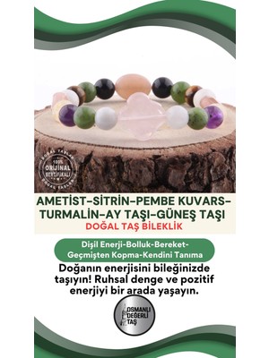 UltraMint Doğal Taş Bileklik Seti, Enerji ve Şifa Taşlarıyla Şıklık