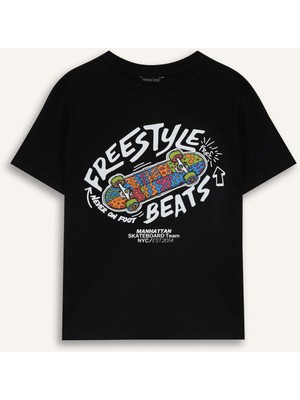 DeFacto Baskılı Tişört Erkek Çocuk G7466A826SM