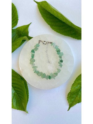 UltraMint Doğal Aventurin Taşlı Şık Bileklik, Zarif ve Enerji Dolu Takı