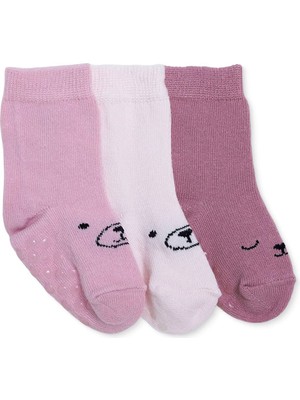 Hellobaby Hellobaby Kız Bebek 3lü Kaydırmaz Çorap Yok