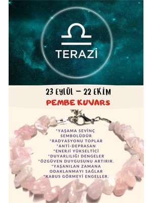 UltraMint Enerji Dengeleyici Pembe Kuvars Bileklik, Burç Terazi Için Şıklık ve Pozitiflik