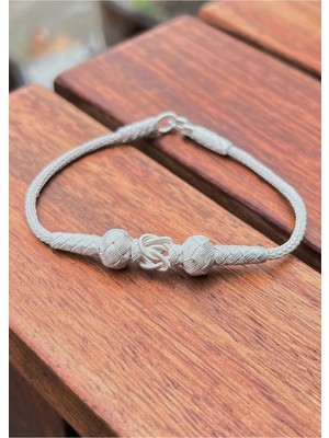 UltraMint El Işçiliği Gümüş Kazaziye Bileklik, Şık ve Zarif Takı