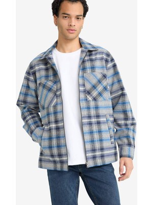 DeFacto Regular Fit Flanel Uzun Kollu Gömlek E9973AX25AU