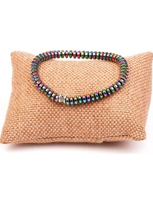 UltraMint Renkli Hematit Taşı Bileklik Şık ve Doğal Takı Seçeneği