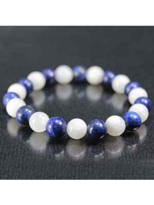 UltraMint Doğal Lapis ve Aytaşı Bileklik, Şık ve Enerjik Takı Seçeneği