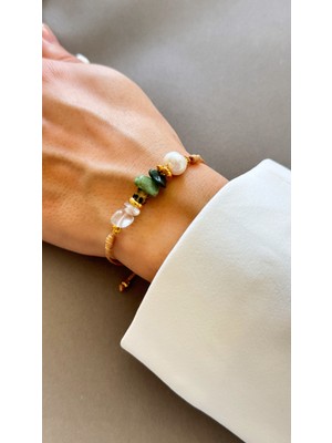 UltraMint Doğal Taş Bileklik, Enerji ve Şifa Dolu Takı, Şık ve Zarif Tasarım