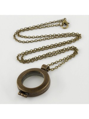 Marsilyan Kapaklı Camlı Kolye