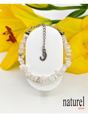 UltraMint Doğal Ay Taşı Kırık Lady Bileklik, Şıklık ve Zarafetin Simgesi