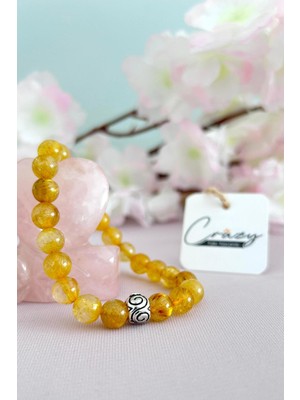 UltraMint Doğal Altın Rutili Kuvars Bileklik, Şıklık ve Enerji Dolu Takı