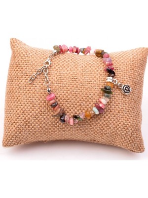 UltraMint Doğal Turmalin Taşlı Şekilsiz Bileklik, Şıklığa Zarif Dokunuş