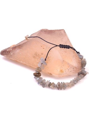 UltraMint Parlak Labradorit Taşı Bileklik, Ayarlanabilir ve Şık Tasarım