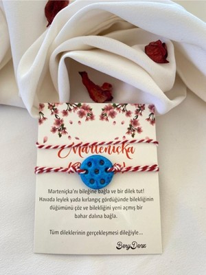 UltraMint Doğal Taş Marteniçka ve Süryani Nazar Boncuklu Bileklik