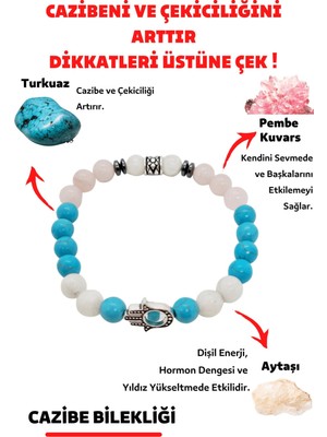 UltraMint Doğal Taş Kadın Tılsım Bileklik, Renkli ve Şık Takı Seçeneği