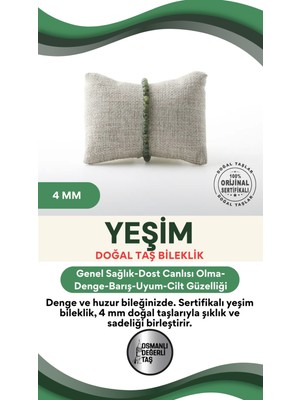 UltraMint Doğal Yeşim Taşlı 4mm Bileklik, Şıklık ve Enerji Katıyor