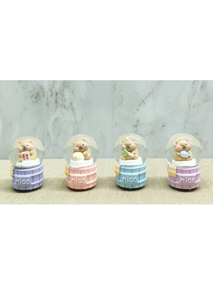 ForWhat Büro Ev Ofis Hediyesi Için Tasarımlı Işıklı Kar Küresi