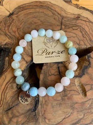 UltraMint Parlak Mavi-Yeşil Taşlı Zarif Bileklik, Şık ve Şeffaf Tasarım