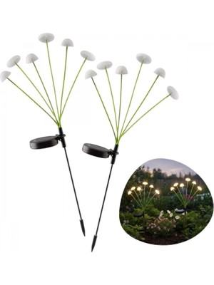 Marsilyan 2 Adet Plastik Mantar Sensörlü Solar Bahçe Lambası