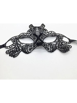 Ttt Siyah Dantel Işlemeli Balo Maskesi 11 No