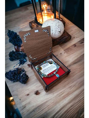 UltraMint Parlak Renkli Termal Kuvars Mabi Nazar Boncuklu Rondela Bileklik