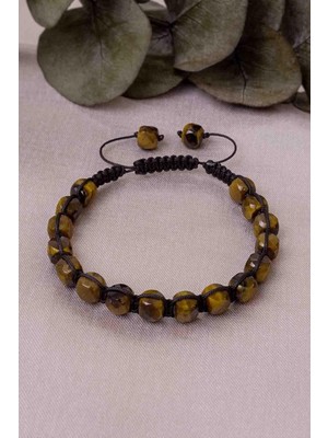 UltraMint Doğal Kaplan Gözü Taşı Bileklik, Enerji ve Şifa Dolu Takı