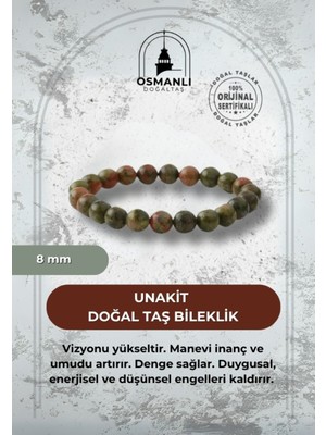 UltraMint 8mm Doğal Taş Bileklik, Şık ve Doğal Takı Hediye