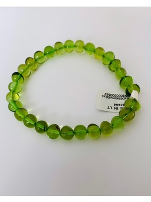 UltraMint Yeşil Karayip Damla Kehribar Unisex Bileklik 18 cm