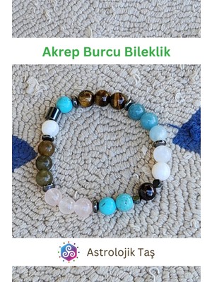 UltraMint Şık Akrep Burcu Bilekliği, Zarif ve Renkli Tasarım