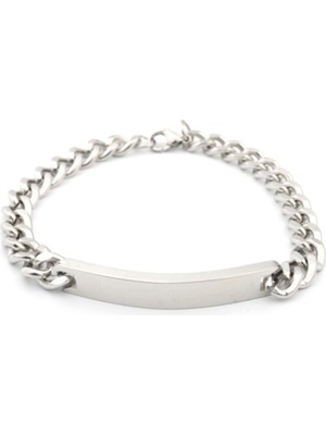UltraMint Paslanmaz Çelik Zincir Künye Bileklik, Şık ve Dayanıklı Takı