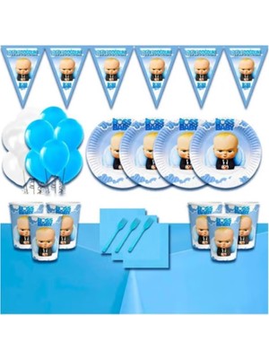 Patron Bebek Temalı Doğum Günü Seti 8 Kişilik