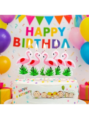 5 Li Figürlü Pasta Mumları