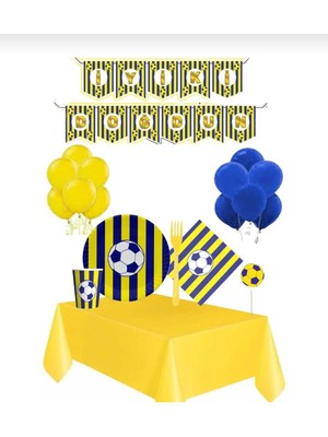 Sarı Lacivert Parti Seti