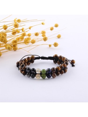 UltraMint Doğal Taş Çakra Bileklik, Şifa ve Enerji Dengeleyici, El Işçiliği