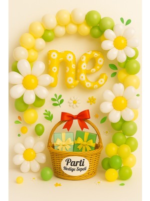 Papatya & “one” Harfli Balon Süsleme Seti