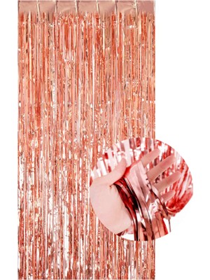 Kapı Perdesi ve Duvar Fon  Metalik Gold