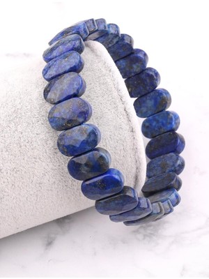 UltraMint Doğal Lapis Lazuli Taşlı 9X14 mm Bileklik, Zarif ve Şık Takı Seçeneği