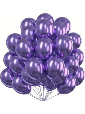 30 Lu Krom Lateks Balon 12 Inç (Renk Seçmeli)