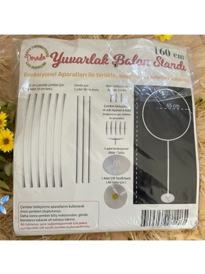 160 cm Çemberli Balon Standı – Şık ve Göz Alıcı Parti Dekorasyonu
