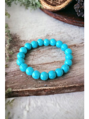 UltraMint Turkuaz Firuze Taşı 10MM Büyük Boy Kaliteli Doğal Bileklik