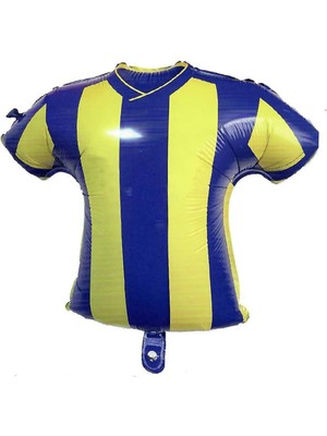 Takım Temalı Forma Şeklinde Folyo Balonlar Sarı-Kırmızı, Siyah-Beyaz, Sarı-Lacivert