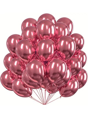 30 Lu Krom Lateks Balon 12 Inç (Renk Seçmeli)