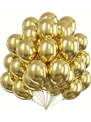 30 Lu Krom Lateks Balon 12 Inç (Renk Seçmeli)